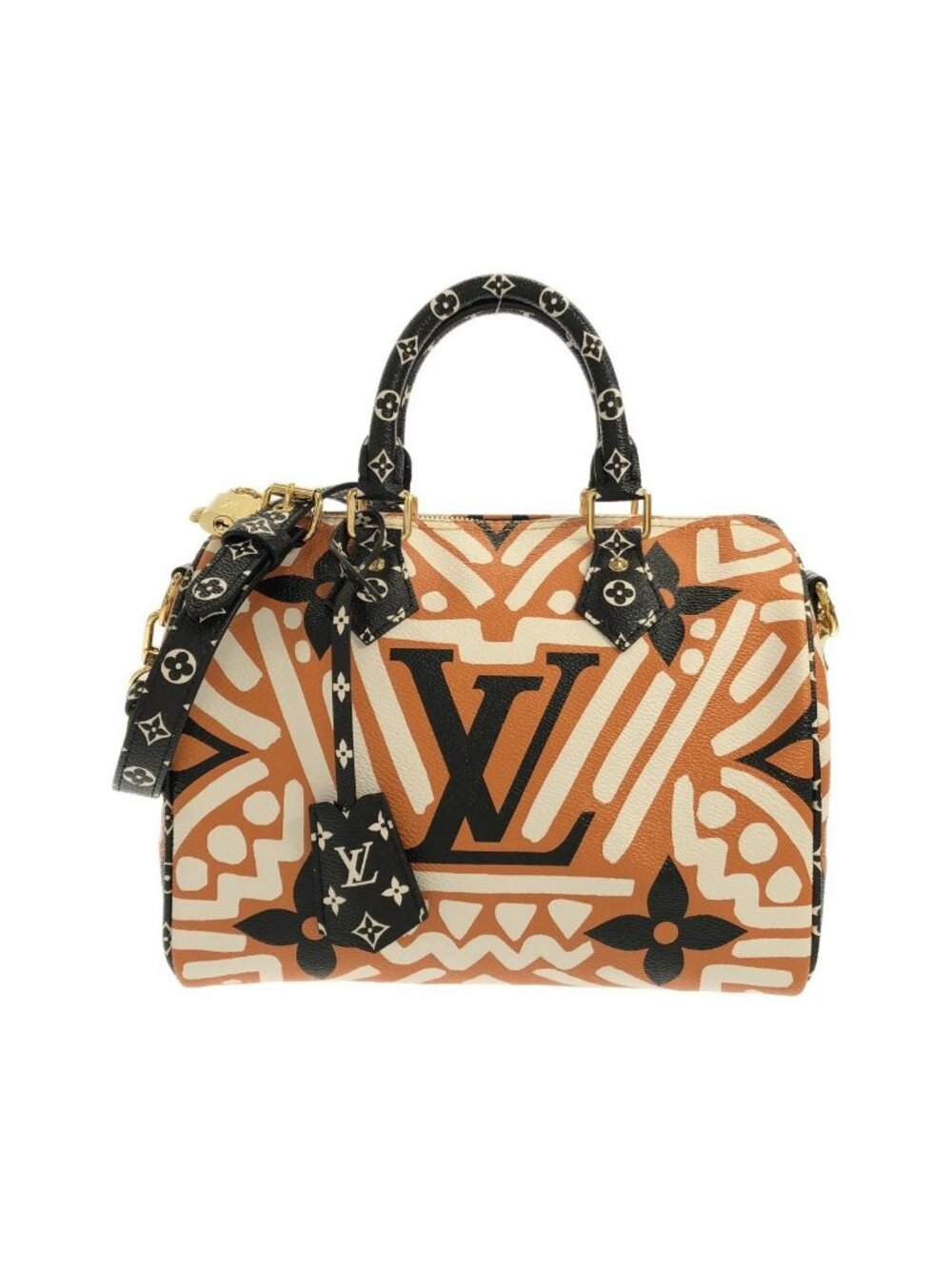 Louis Vuitton LV Crafty Speedy Bandouliere 25 Boston Bag
